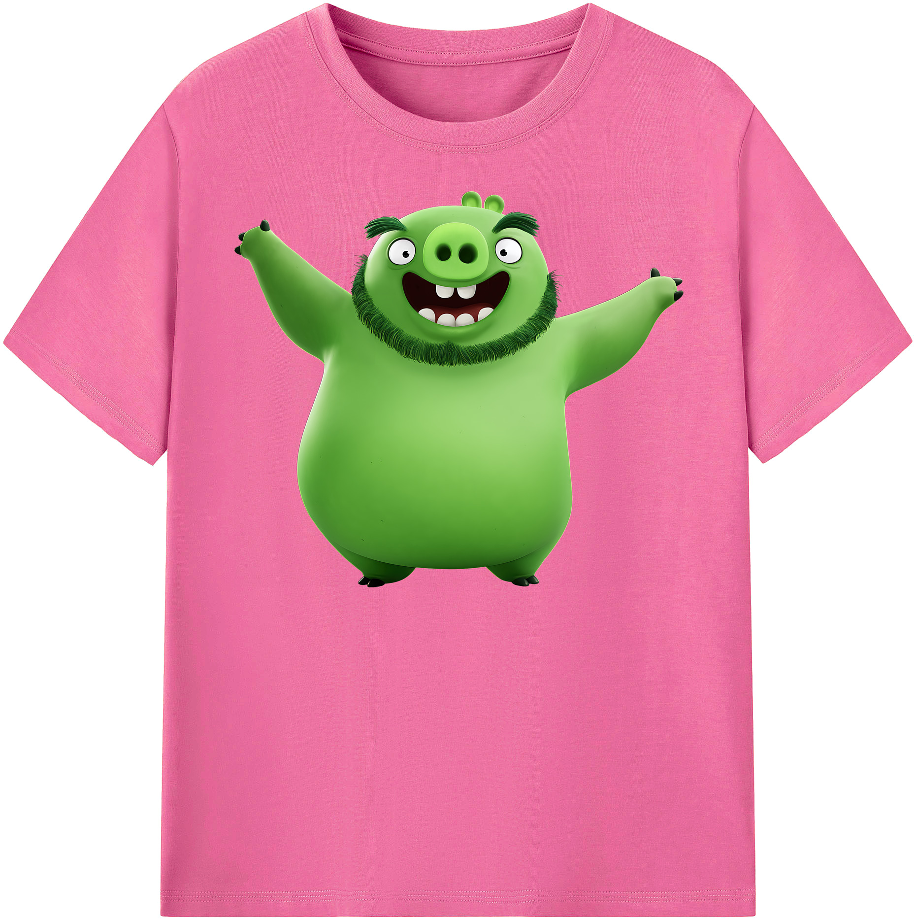 （画像用） Angry Birds アングリーバード レディースカジュアルプリントTシャツ（綿100％）